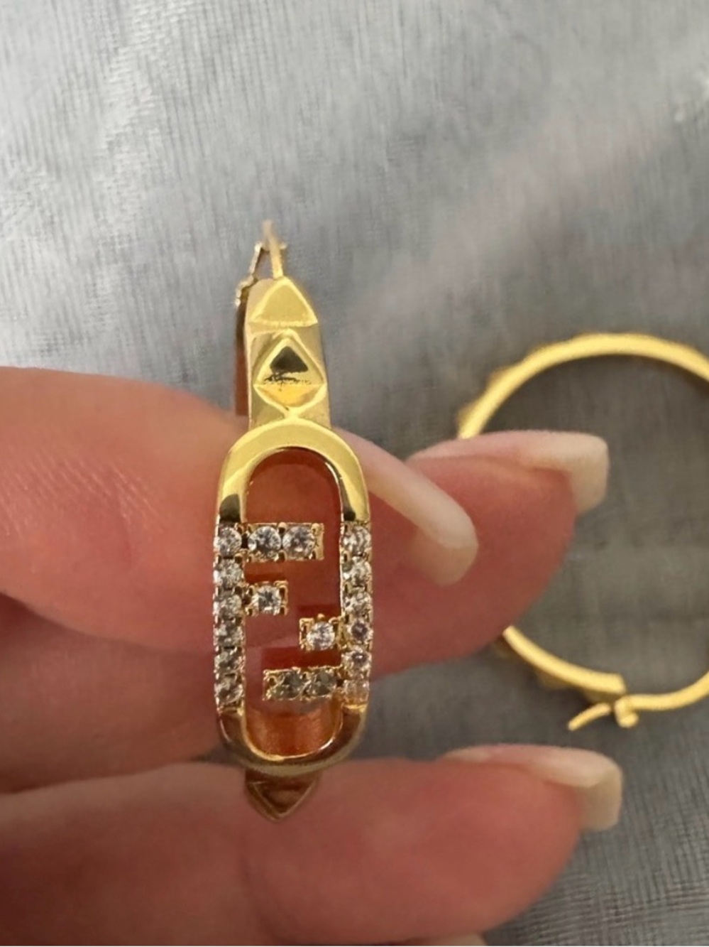 Fendi Hoop Earrings - Picture 6 of 11